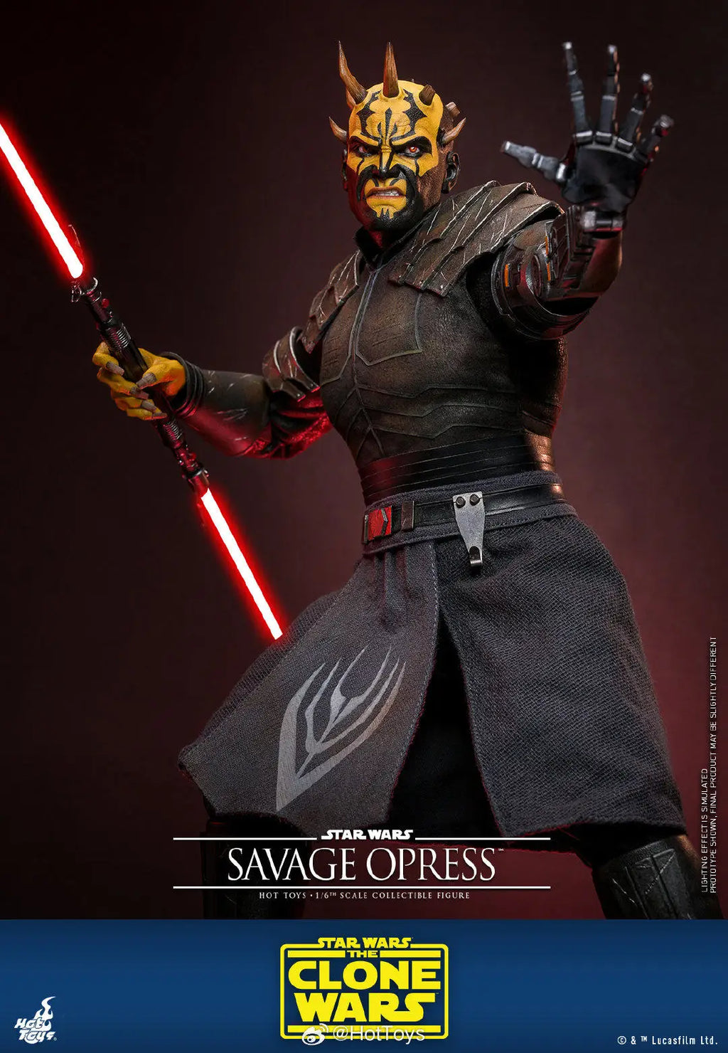 In Stock HotToys TMS136 Star Wars Savage Opress 1/6 Soldier Figure Animation Action Figure Toy Gift Model Collection