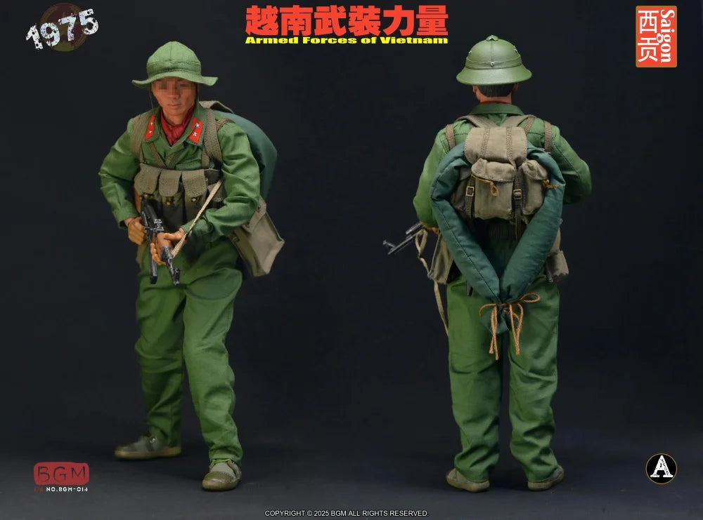 1/6th BGMTOYS BGM-014 BGM-014A/B Asia Vietnam Soldier Doll Dress Uniform Weapons No Body No Head For 12" Figure Doll Collect