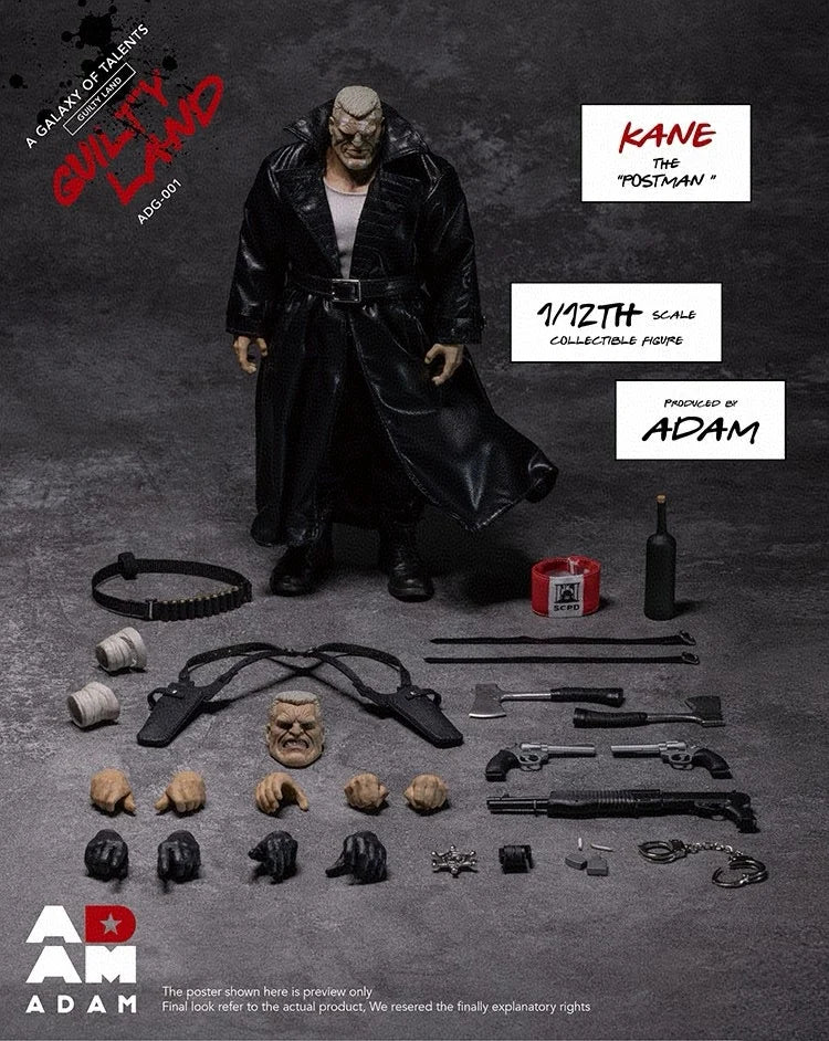 【MT】Original ADAM ADG 001 City Of Ultimate Evil Postman Kane 1/12 Action Figure Model Collection