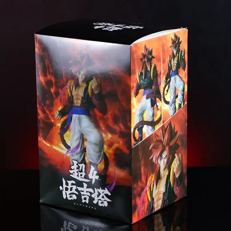 Dragon Ball Gogeta Super Saiyan 4 Action Figure 25cm Son Goku With Vegeta Combined Figurine Pvc Model Dolls Toys Gifts