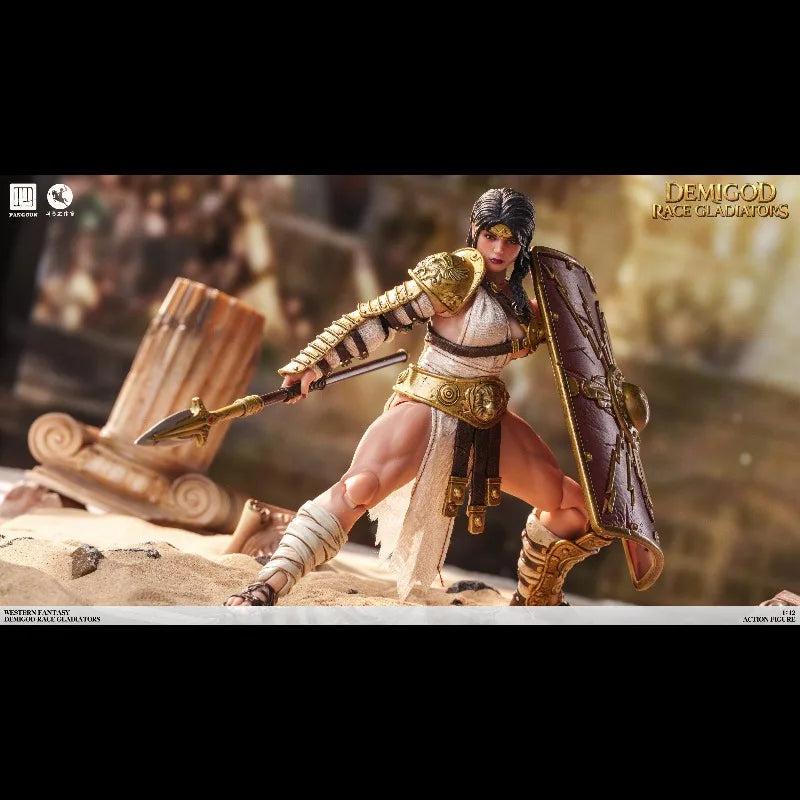 Fangcun Studio 1/12 Demigod Gladiator Achilia Movable Figure High Quality Fine Design