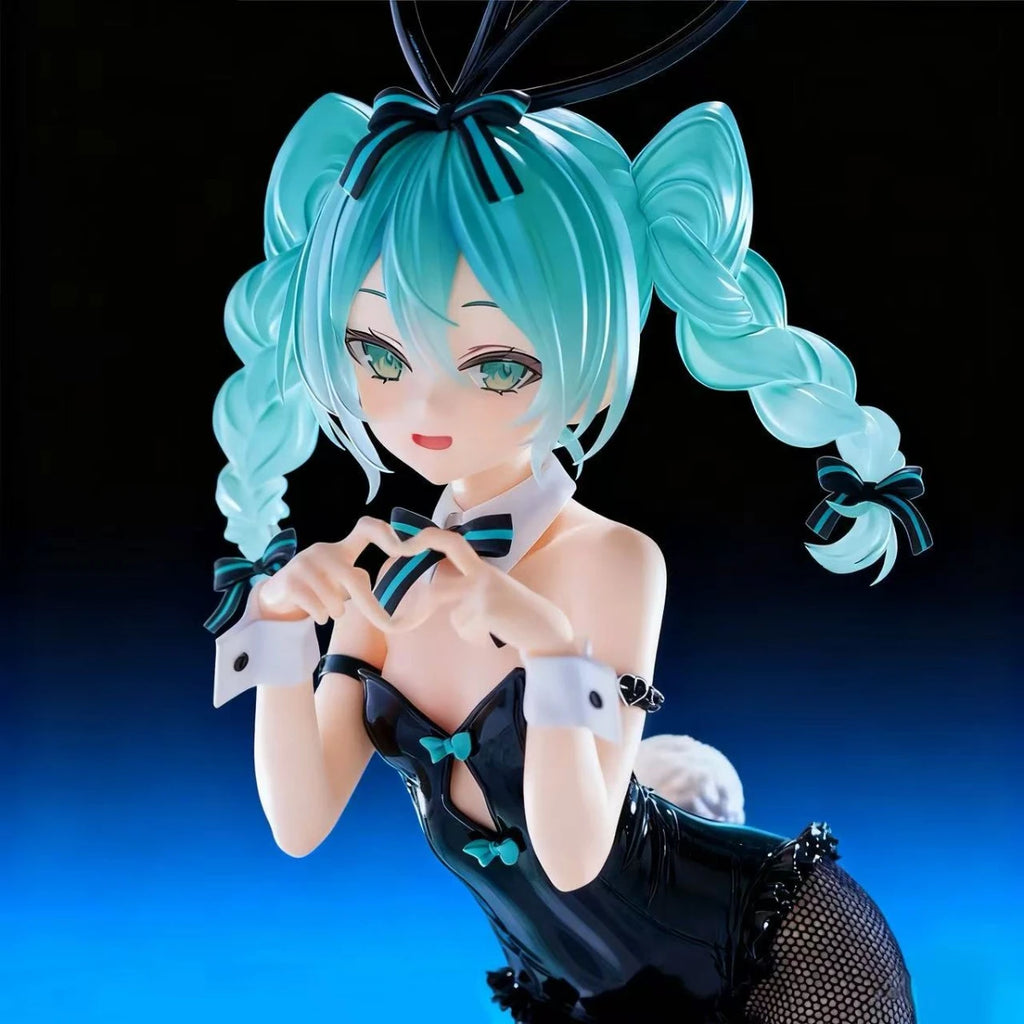 28 cm große Anime-Figur Hatsune Miku BiCute Bunnies Rurudo ver. Stehendes Modell Spielzeugpuppe Actionfigur Bunny Girl Verkleidung PVC