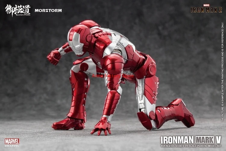 MORSTORM E-model Marvel Iron Man MK5 Deluxe 1/9 Scale Action Figure Assembled Model Gift Toy
