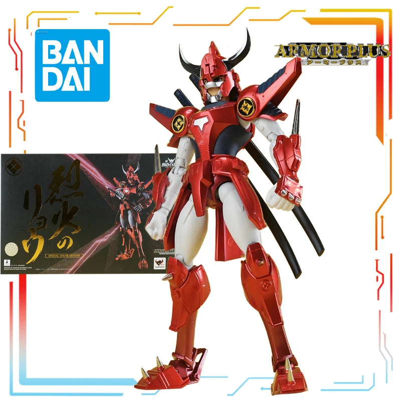 Direct Delivery in Stock BANDAI Original ARMOR PLUS Movable Series Ronin Warriors Anime Figure Model Toys Model Gifts for Boys