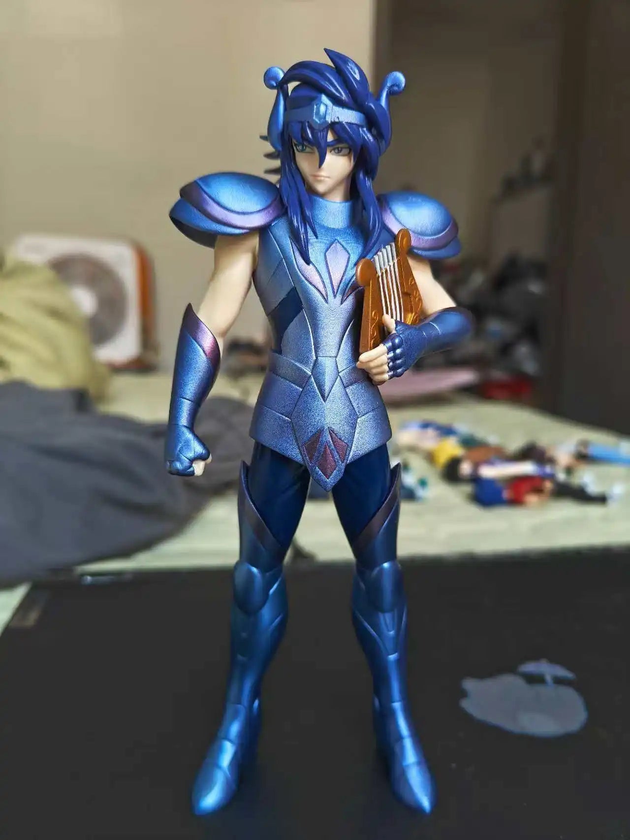 Saint Seiya Eris Ghost Five Lyra Orpheus Resin Statue Model Toy Collection Decoration Figurine