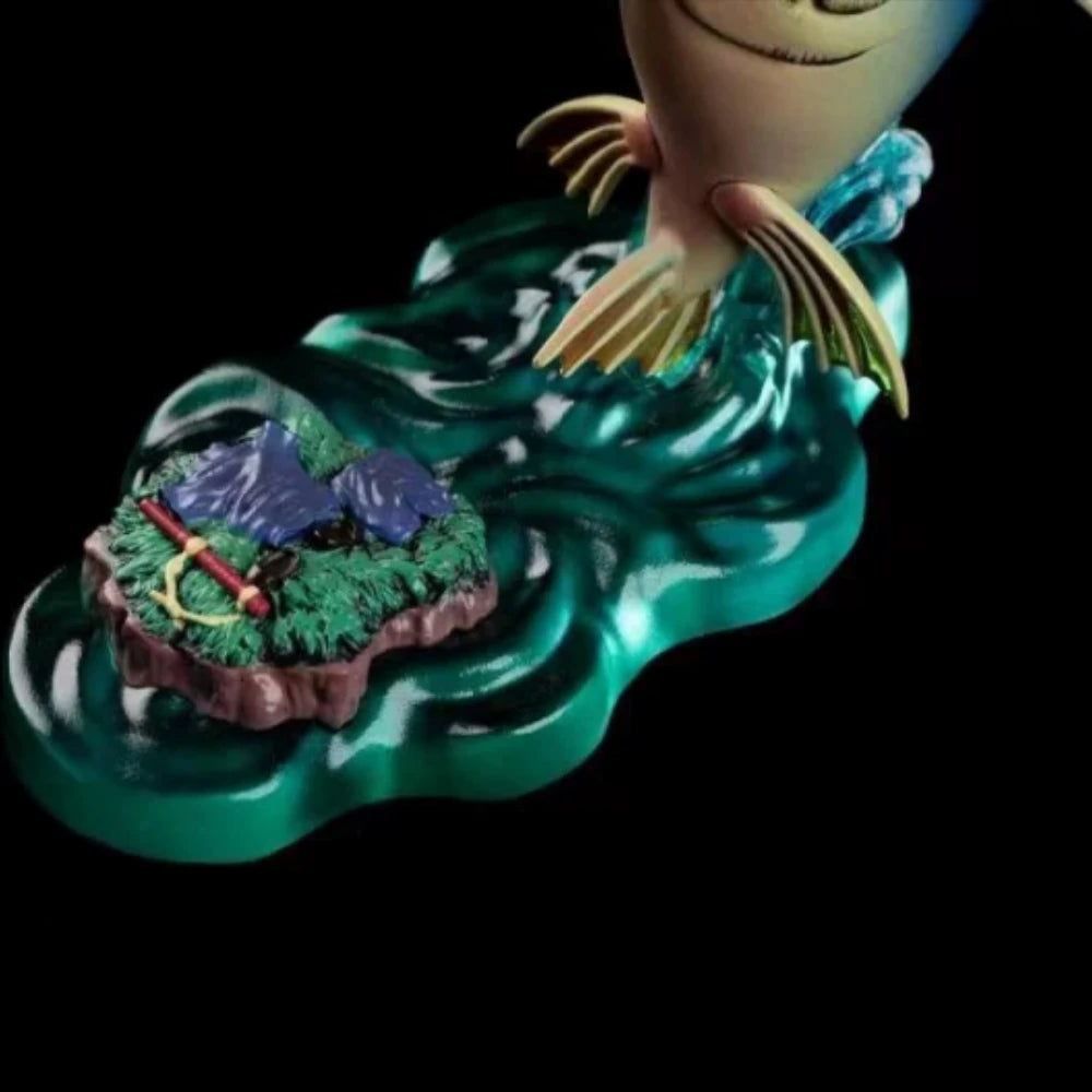 6 cm/2,4 Zoll Anime Dragon Ball Z Figur Goku Kick Shark Actionfigur Statue Sammlermodell Spielzeuggeschenk