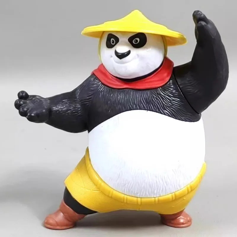 Kungfuse Pandase Q Verison Poes Foxse Action Figures Kungfuse Pandaes Model Toy Children's Gift Ornament Collection