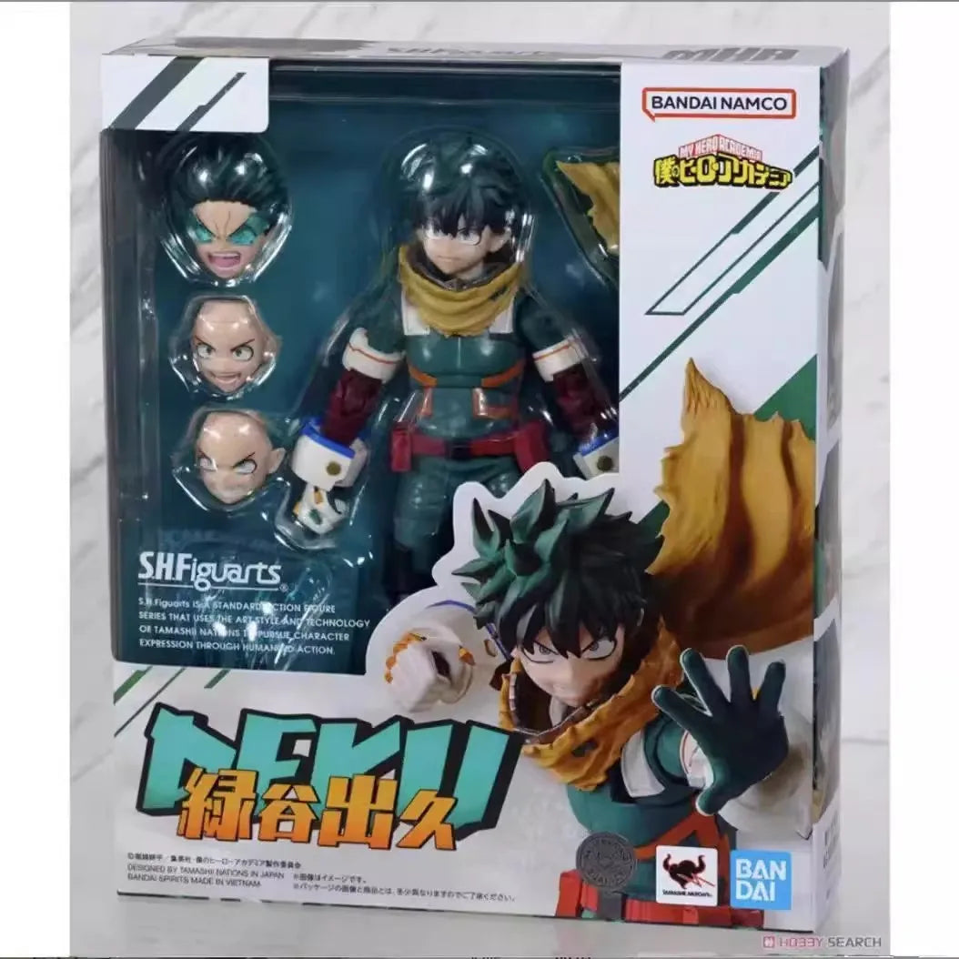 Bandai Genuine SHF My Hero Academia Todoroki Shoto Bakugou Katsuki Ochaco Uraraka Dabi Anime Action Figure Model Toys Gift Kid