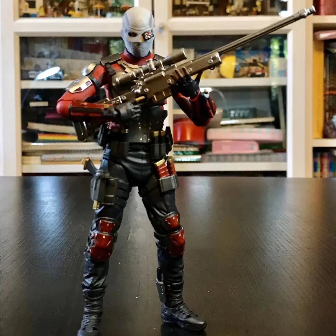 Suicide Squad Deadshot Action Figure Collectible Will SHF Hands-On Office Decorative Model for Garage Kit Toy & Hobbies
