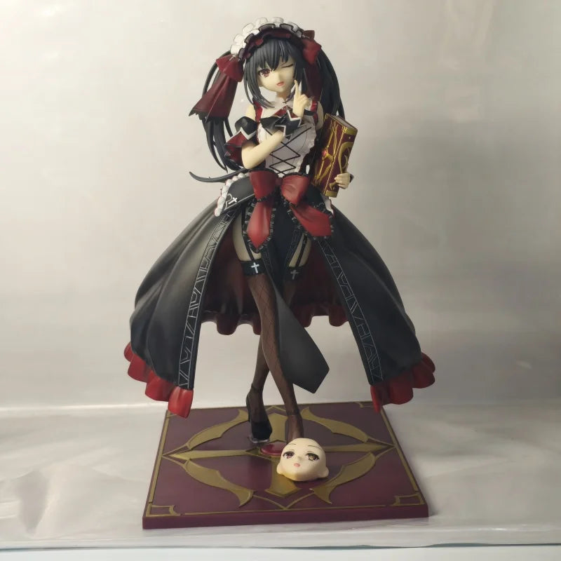New Date A Live Kurumi Tokisaki 'Nibelcole' Anime Figure Gothic Lolita Spirit Collector Statue Desktop Ornaments Model Toy Gift