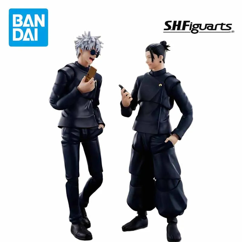 BANDAI Original MODEL KIT GUNDAM SHF SATORU GOJO SUGURU GETO Anime Action Figure Assembly Model Toys Model Gifts for Boys