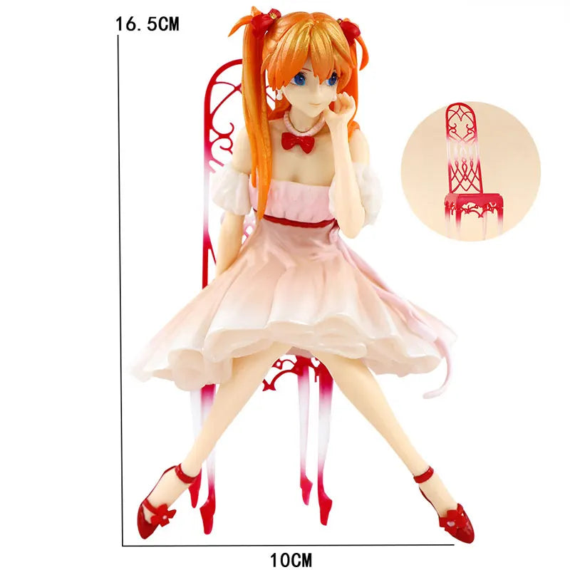 Anime Figurine Neon Genesis Evangelion Action Character Asuka Langley Soryu Ayanami Rei PVC Model Statue Collection Toys Gifts
