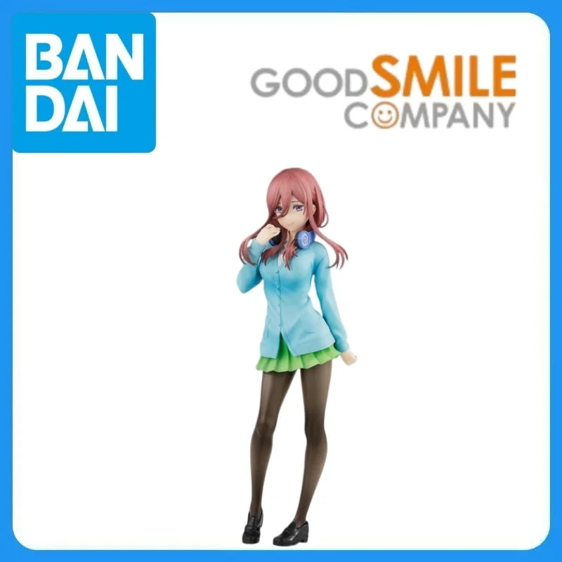 In Stock Genuine Good Smile Company Gotoubun No Hanayome ∬ Nakano Miku Pop Up Parade Anime Figure Garage Kit Anime Cartoon