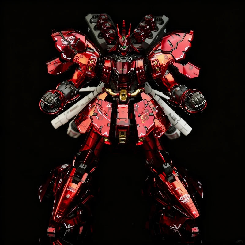 RG 1/144 Sazabi Assembly Model Kit Clear Color Mechanical Core Plating In-Stock Action Figure Desktop Decoration Trendy Toy Gift