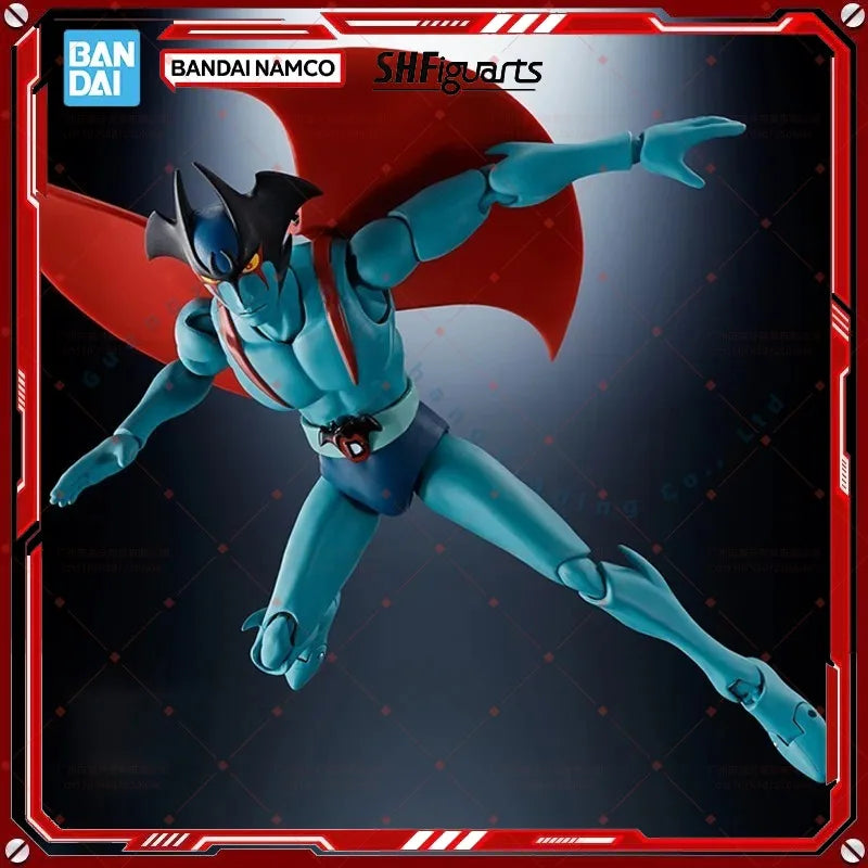 Original BOX Bandai SHF DEVILMAN 50th Anniversary Ver Figure Finished Model kit Anime Action Toy Gifts for kids In shock suit