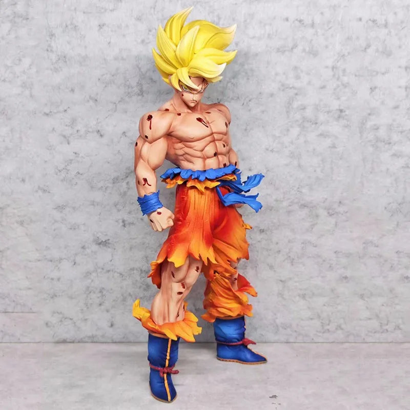 50CM  Dragon Ball Breaking Circle Broly Figure JT Statue Brother Super Saiyan GK Statue Model Ornament Boy Gift