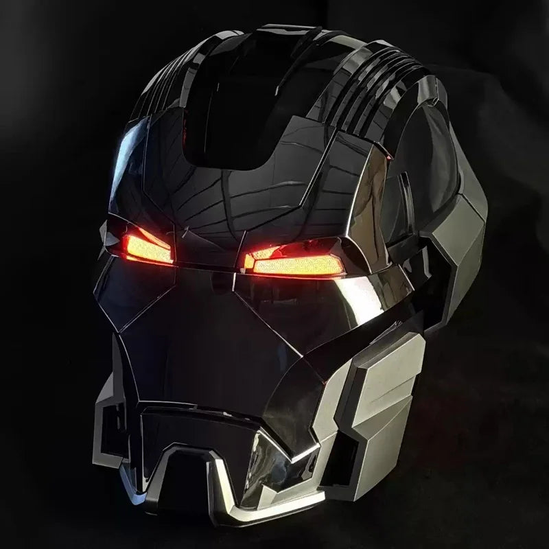Marvel Iron Man MK17 Jarvis Helmet LED Lit Voice Activated Cosplay Mecha Mask Electric Toy for Fans And Collectors