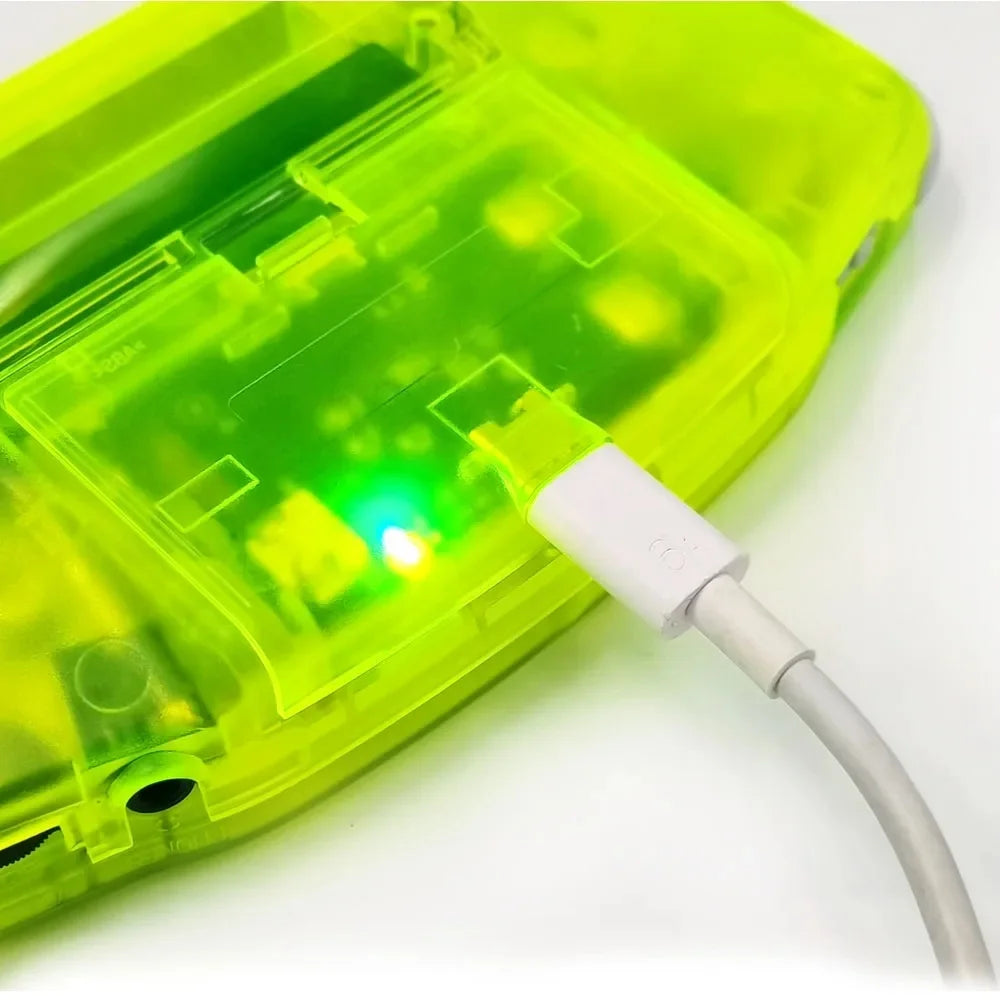 Hispeedido TYPE-C 1800 mah Battery Drop in 3.0" V5 Laminated LCD display For GBA IPS highlight screen  w/ UV housing Shell