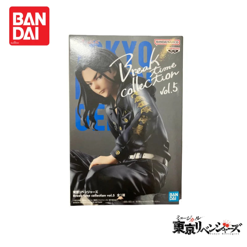 In Stock Original Bandai Tokyo Revengers Banpresto 	Break Time Collection Vol.5 Baji Keisuke Figurine Model Holiday Gifts Nuevo