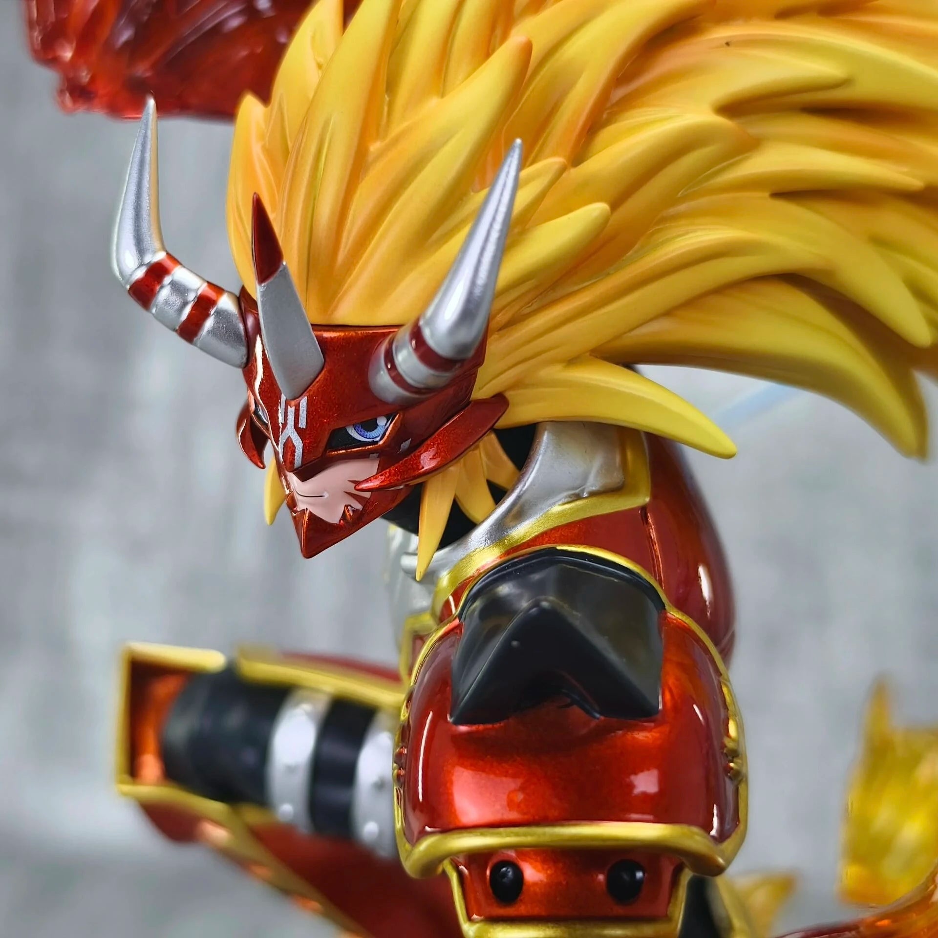 In Stock Digimon Frontier Anime Toy Agnimon 26cm Figure Model Desktop Ornament Collection Hot Blooded Manga Boy Birthday Gift