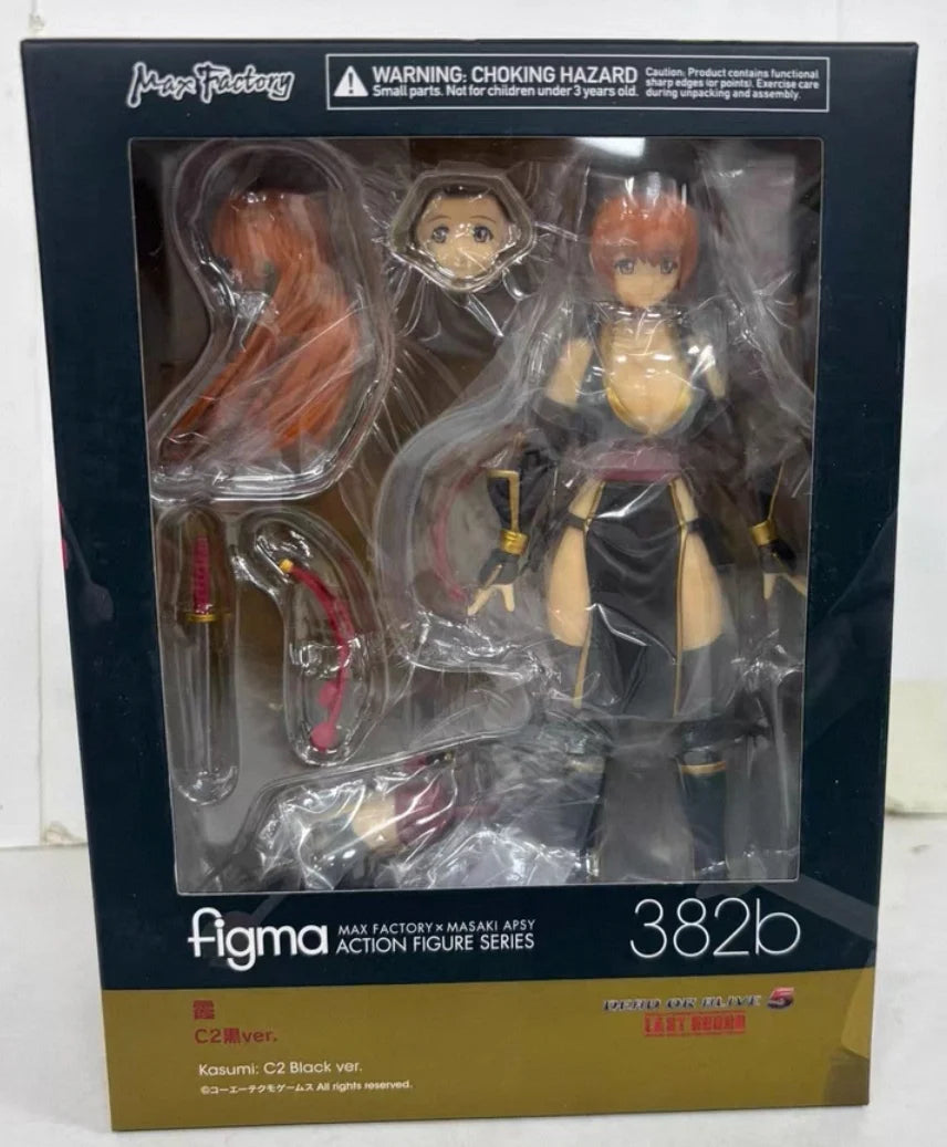 Authentic Brand New Max Factory figma #382b Dead or Alive: Kasumi (C2 Black Ver.) Action Figure