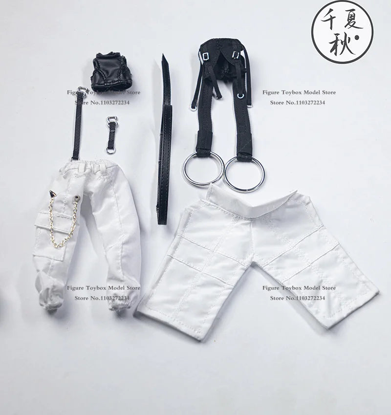 A-006 1/12 Mobile Suit Girl Trendy Hunting Style A-007 Anniversary Black White Vanguard Cosplay Kleidungsset für 6" Figur