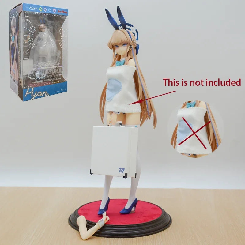 17cm Blue Archive Plana Bunny Anime Girl Figure Ichinose Asuna/Asuma Toki Action Figure Tsukatsuki Rio Figurine Model Doll Toys