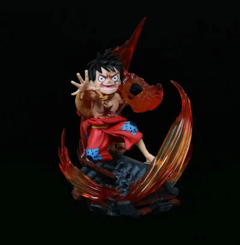 One Piece Wano Country Kimono Gear 2 Luffy Roof Top Statue Figure Anime Model Collectible Display Gift
