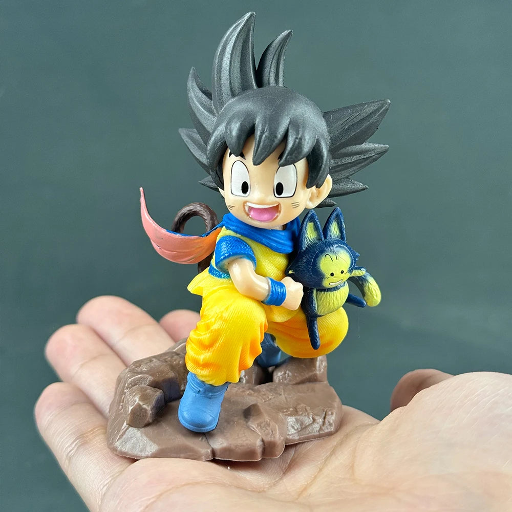 Anime Dragon Ball Z Figure Goku Figure Goku Embrace Pura 8.5cm PVC Anime Collectible Model Toys Gifts