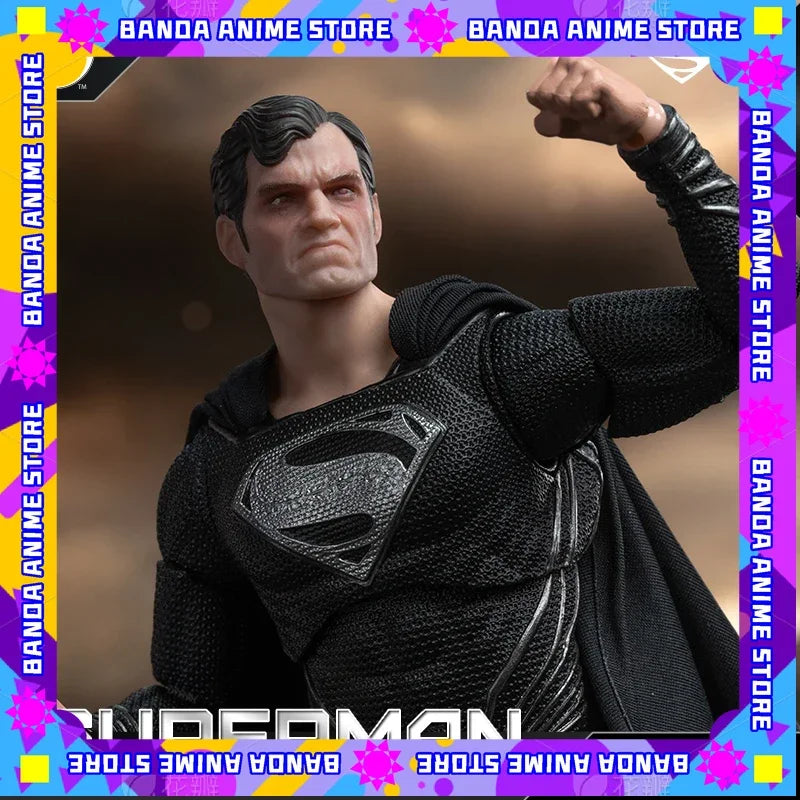 New Fondjoy 1/9 Black Superman 2.0 Action Figure DC Zack Snyder Justice League Anime Figurine Statue Model custom Kid Toys Gifts