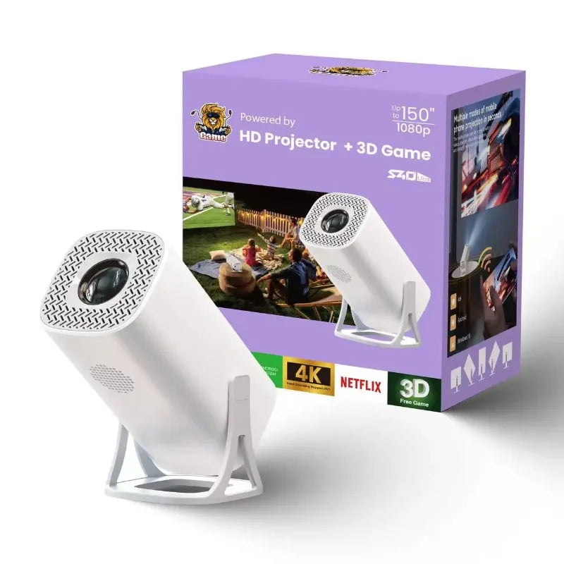 NEU S40 Ultra Mini Smart-Projektor 720P Spiel 8GB Video Outdoor Beamer Android 11 Wifi OS Classic für Ps1 Videospielkonsole