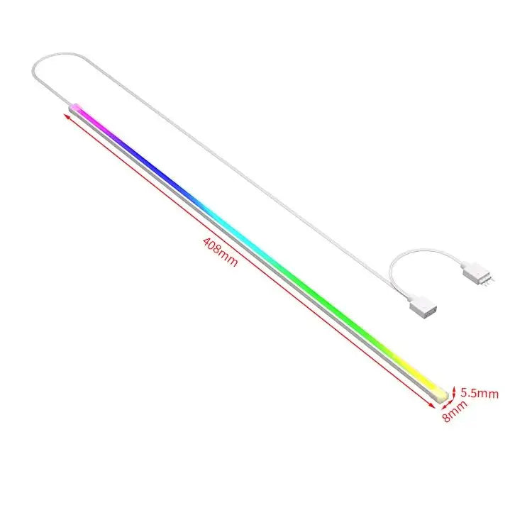 COOLCIRC 40cm LED Strip Magnetic Computer Light Bar 5V/3PIN ARGB Motherboard Light-Strip Colorful Atmosphere DIY Lamp Bar for PC