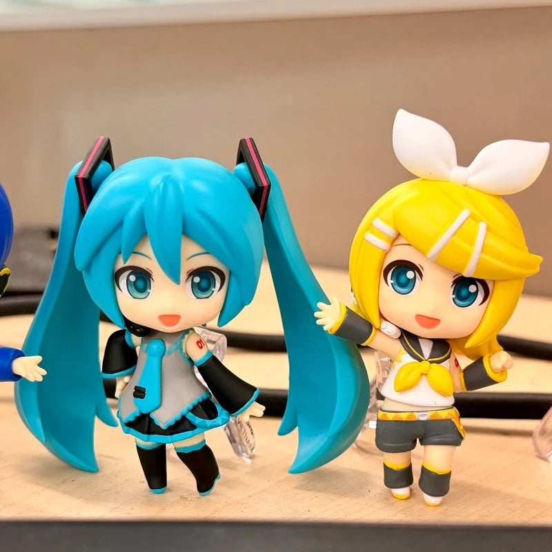Original Spot GSC Nendoroid Hatsune Miku Kaito Megurine Luka Kagamine Rin Len Meiko Anime Clay Figure Collectible Model Toys