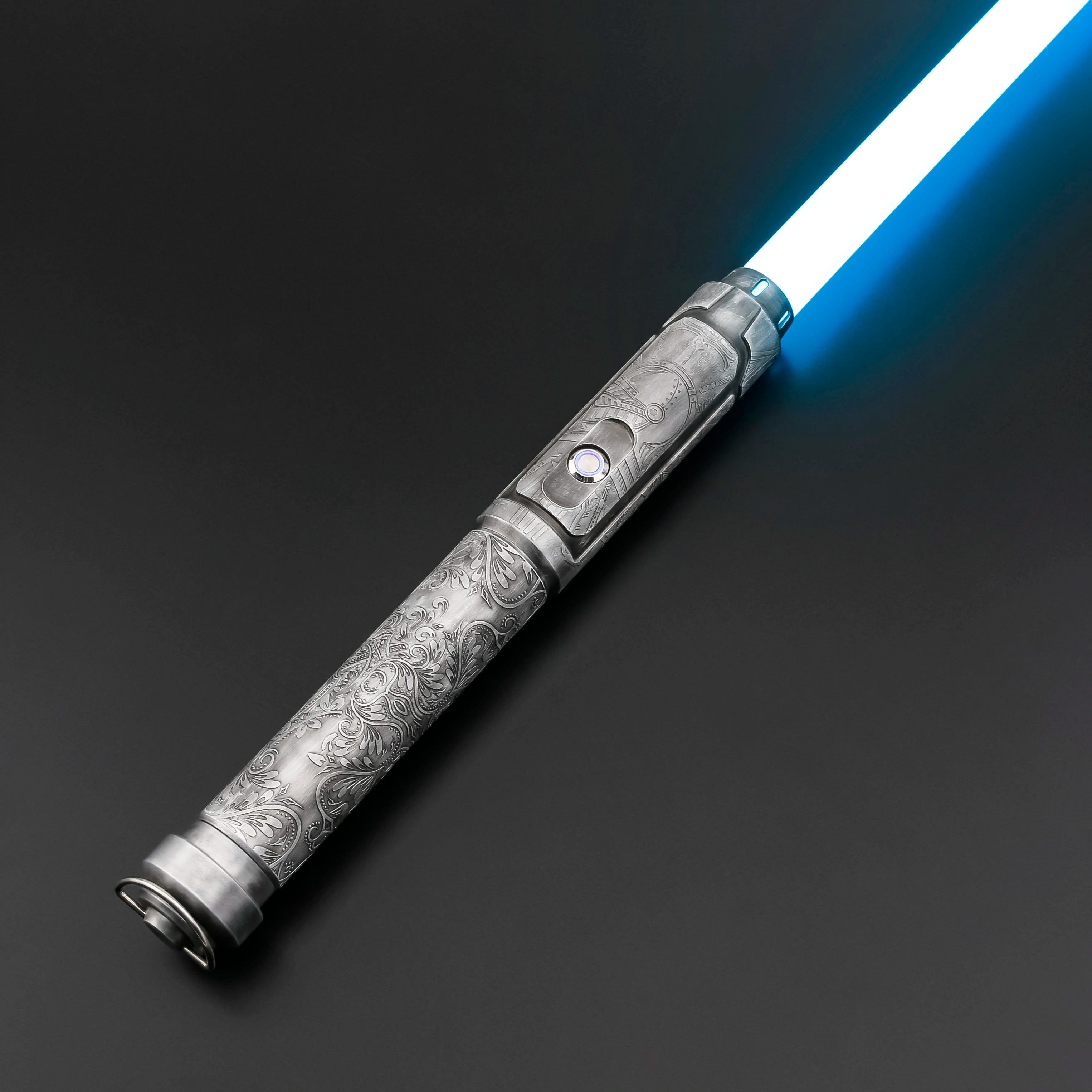 TXQSABER Heavy Dueling RGB / Neo Pixel Smooth Lightsaber Colors Changing Metal Hilt Lock up Blaster Laser Jedi Sword Kids Toys