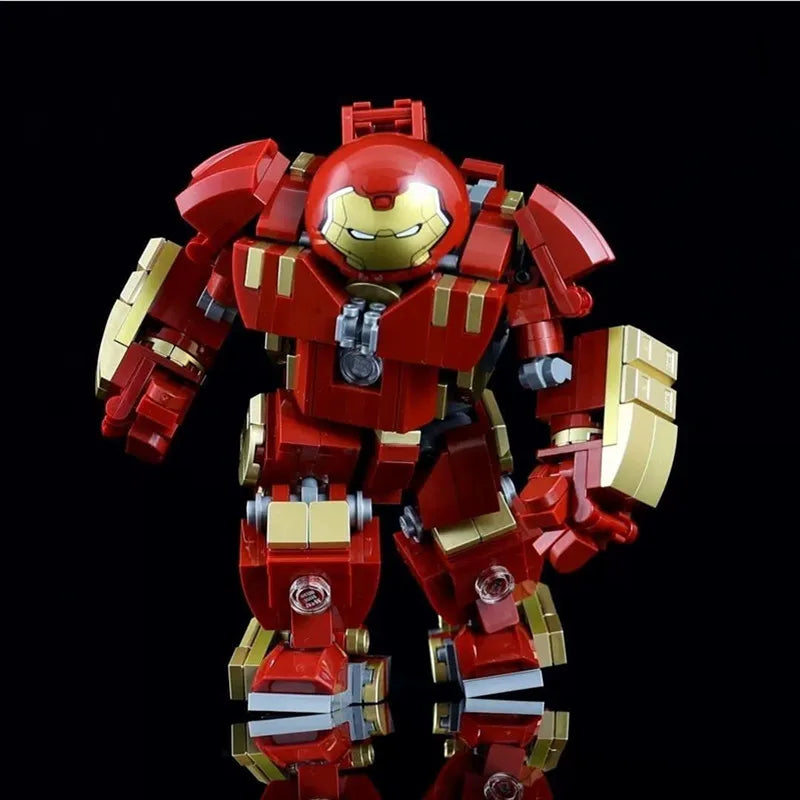 MOC Building Blocks Combat Mecha Model Hero Robot DIY Assembly Toy Desktop Decoration Ornament Gift for Boys