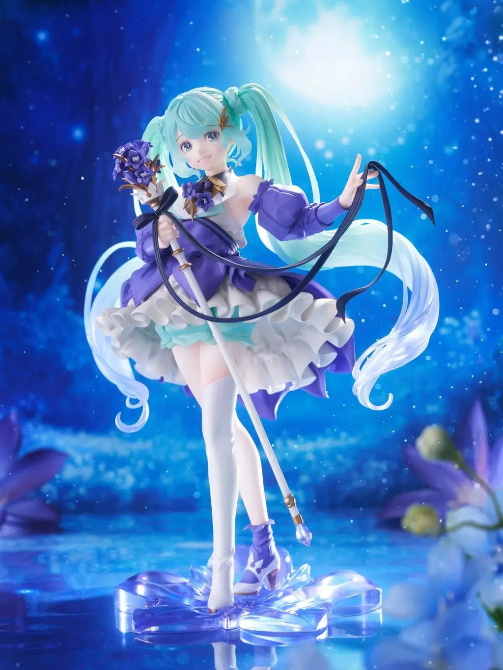 Judai Original Taito Artist Master Piece AMP VOCALOID HATSUNE MIKU Birthday 2024 Flower PVC Action Figure Model Doll Toys