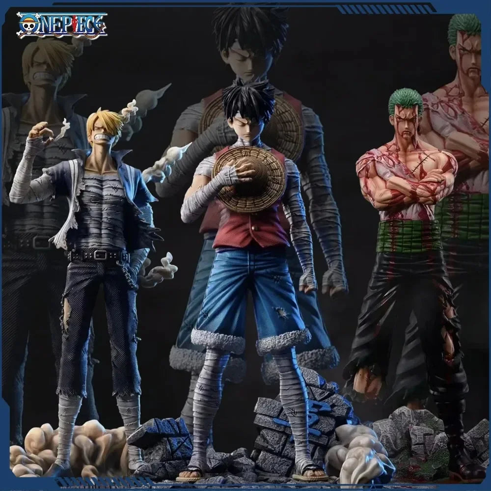 30 см One Piece Аниме екшън фигурка Roronoa Zoro Vinsmoke Sanji стойка PVC статуя фигурка модел колекция момче играчка подаръци