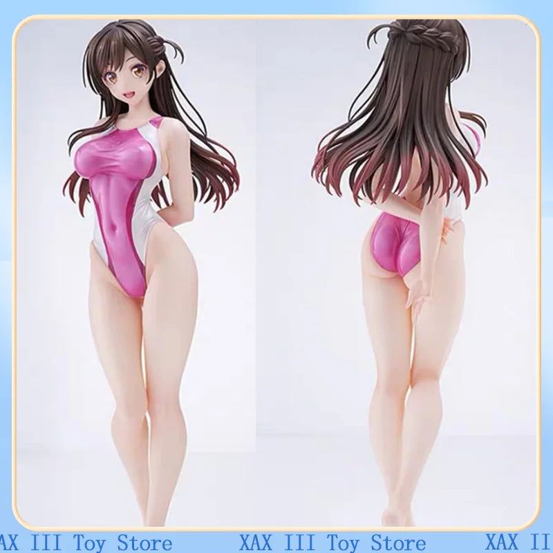 25 cm Rent A Girlfriend Qianhe Mizuhara Bademode Anime Figur Kanojo Okarishimasu Ichinose Action Figur Modell Spielzeug