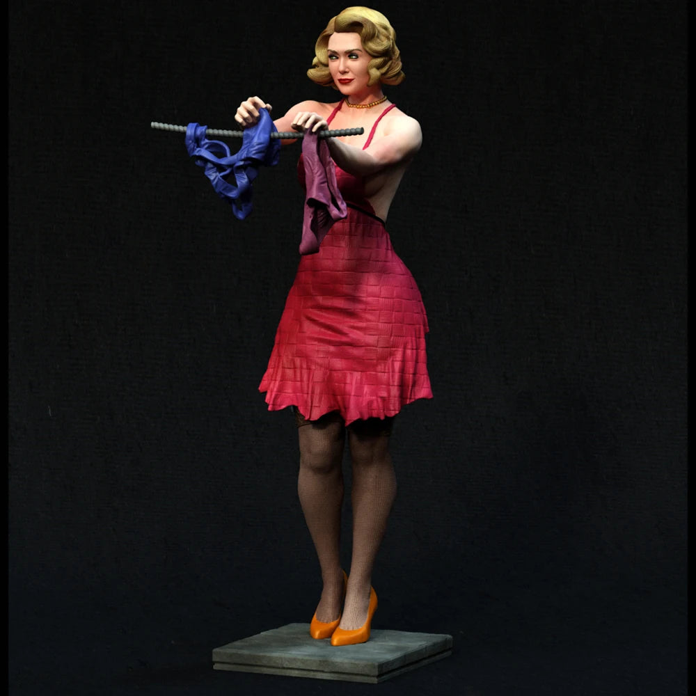 NSFW Belle Wand Girl, Maßstab 1/24, Harzfigur, Modellbausatz, sexy Diorama, unmontiert, unbemalt, Puppe, 3D-Druck, DIY-Statue, Bastelspielzeug