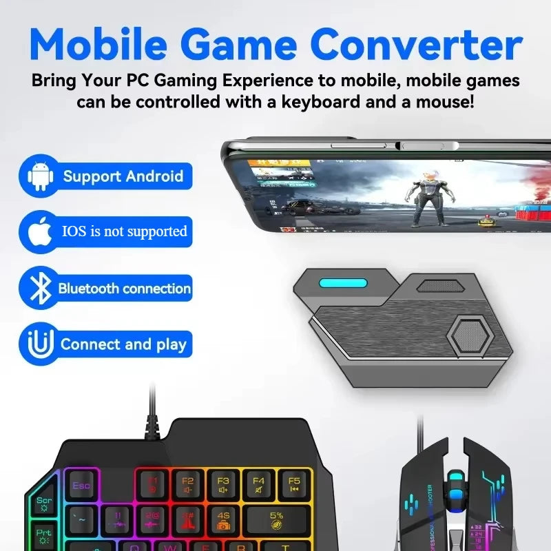 Mix SE Wireless Game Controller Mobile Game Maus und Tastatur Adapter Konverter für PUBG Für IOS &amp; Android Mobile Spiele