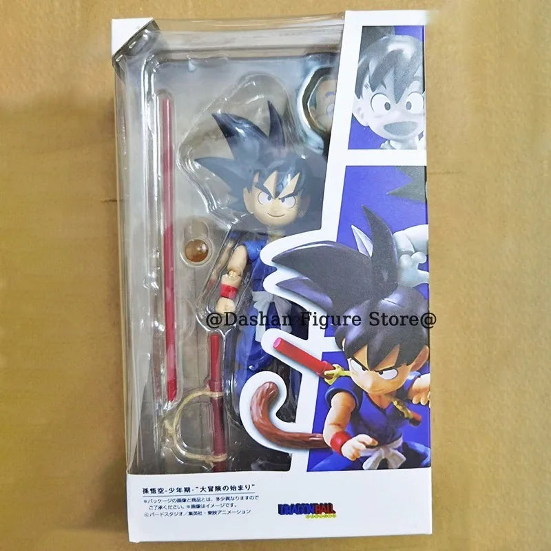 SHF Son Goku Innocent Challenger Action Figure Dragon Ball Anime Movable Collection Doll Goku Kid Figurine PVC Model Toys Gifts