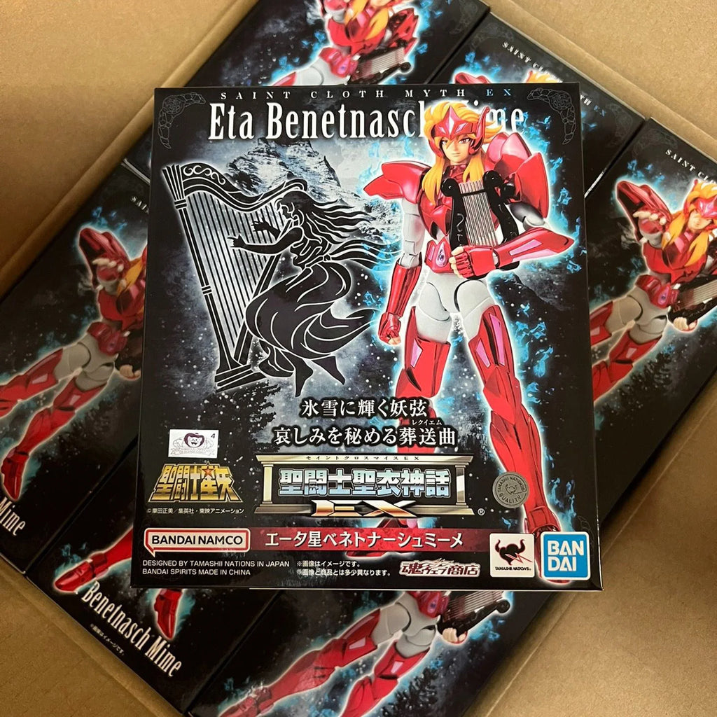 Bandai Saint Seiya Figure Cloth Myth Action Doll Ex Shako Seiya Red Cloth Miimei Anime Toy Collectible Display Genuine In-Stock