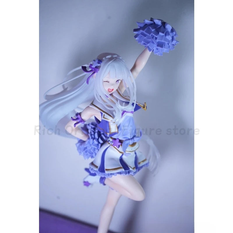【In Stock】Original BANDAI Lchiban Kujl Re:ZERO - Starting Life in Another World Cheers You Up ~ A Prize Emilia Anime Figure