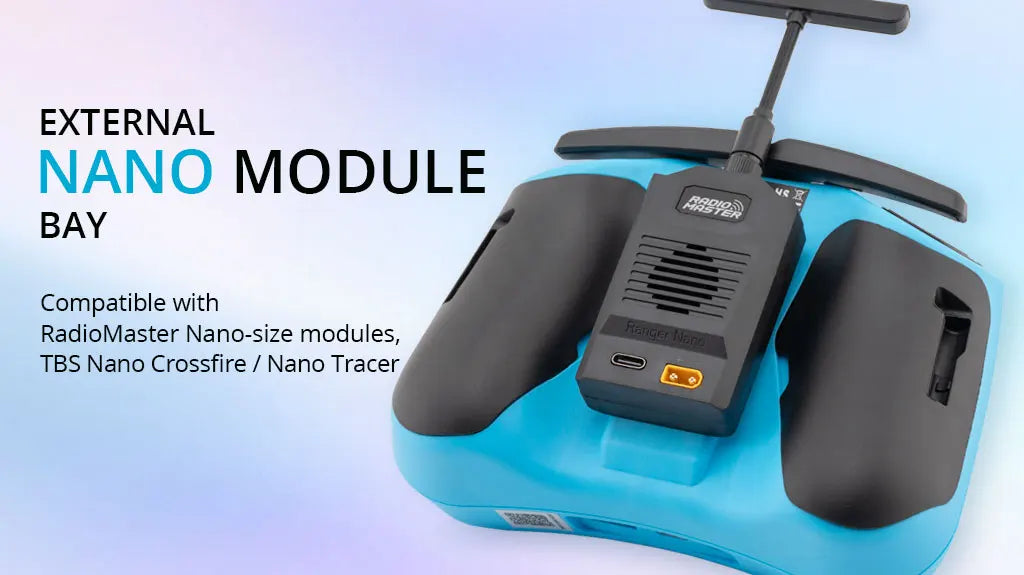 Radiomaster Pocket Crush 2.4GHz ELRS Hall Gimbal Transmitter Remote Control Portable Lightweight Foldable Antenna