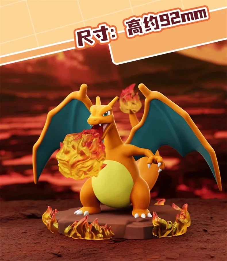Genuine Pokemon Anime Action Figures Charizard Blastoise Arcanine Lapras Venusaur‌ Dragonite Furniture For Display Birthday Gift