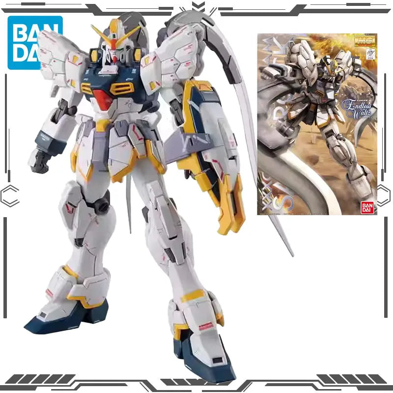 Bandai Genuine GUNDAM MG Action Anime Figure EW Sandrock Gundam Assemble Toy for Boys Girls Kids Gift Collectible Model