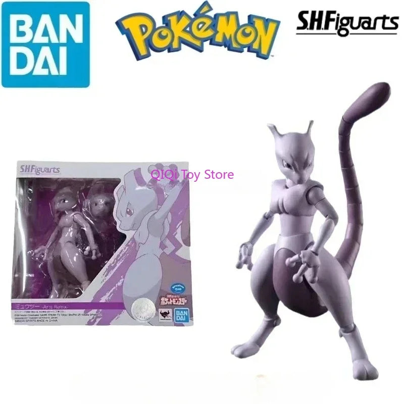Spot Goods Bandai-figuras De Acción Originales De Pokémon, Juguetes Para Niños, Adornos De Modelos Coleccionables,Mewtwo, Regalo