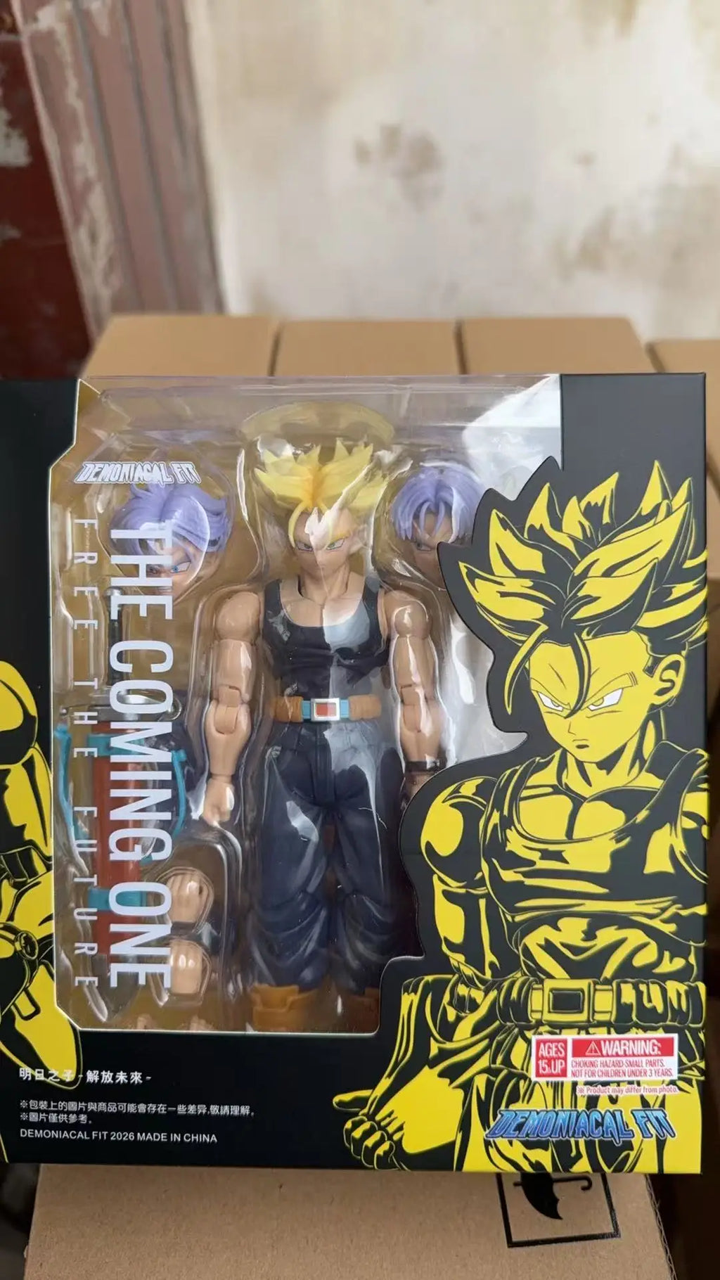 In Stock Demoniacal Fit Dragon Ball Z SHF Trunks Super Saiyan Son of Tomorrow Liberating the Future Action Anime Figures Model