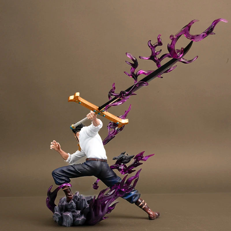 35 cm Dracule Mihawk Figuren One Piece Anime Action Figur PVC Sammlermodell Puppe Statue Spielzeug Ornament Dekoration Geschenk