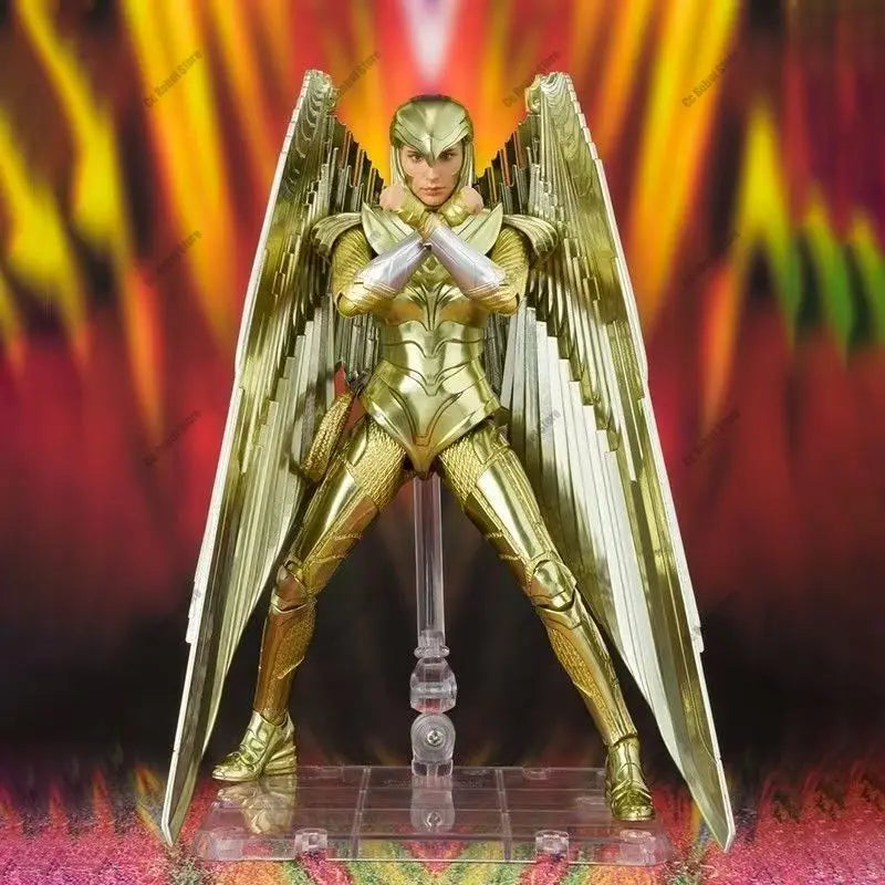 [Bandai Original] Hot-selling Toy SHF Wonder Woman Eagle Armor Version 1984 WW84 Poseable Figure Gift Collection